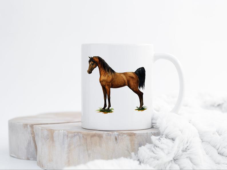 Arabian Horse Watercolor Mug